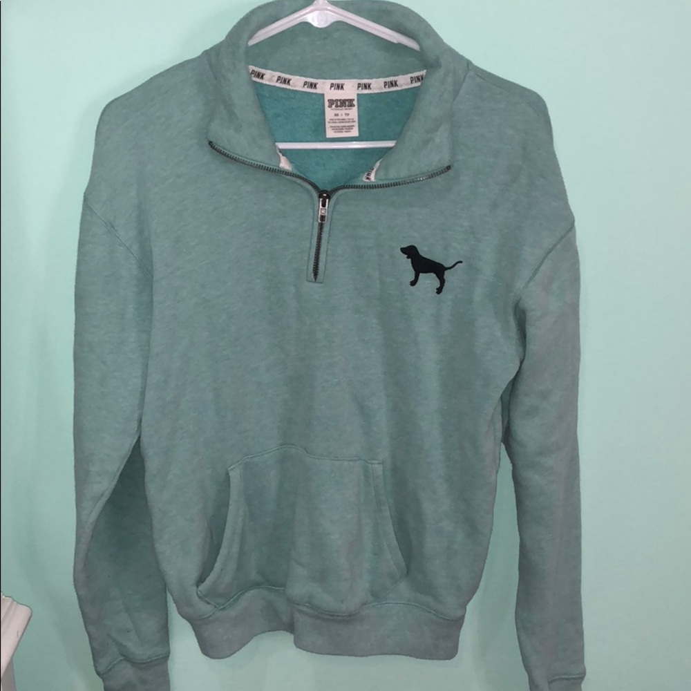 PINK VS HALF ZIP